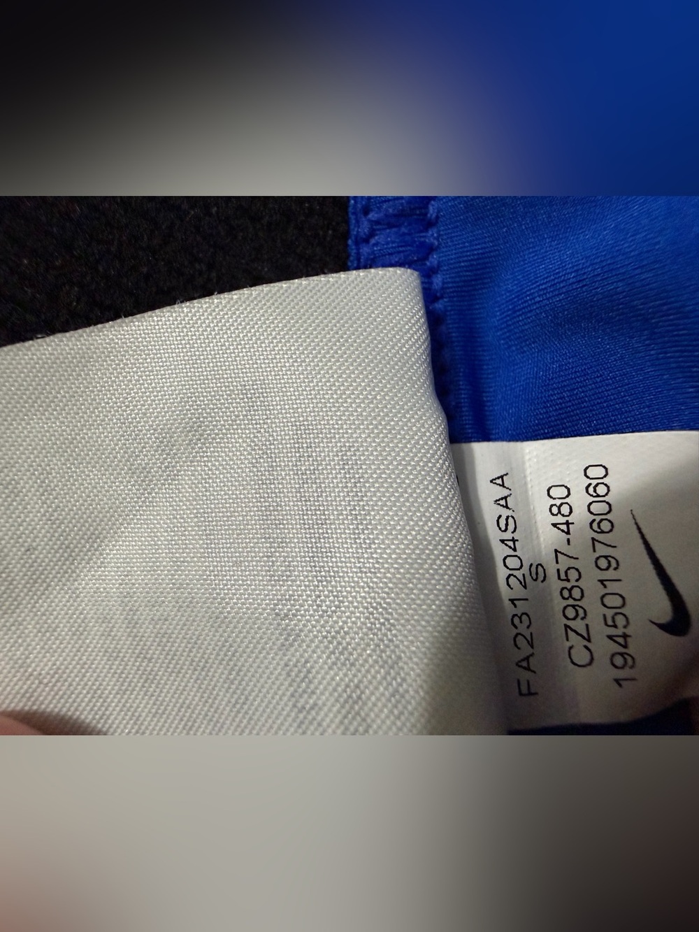 Nike Pro Royal Blue Women's Dri-fit Shorts with Black Waistband size Small - Picture 6 of 7